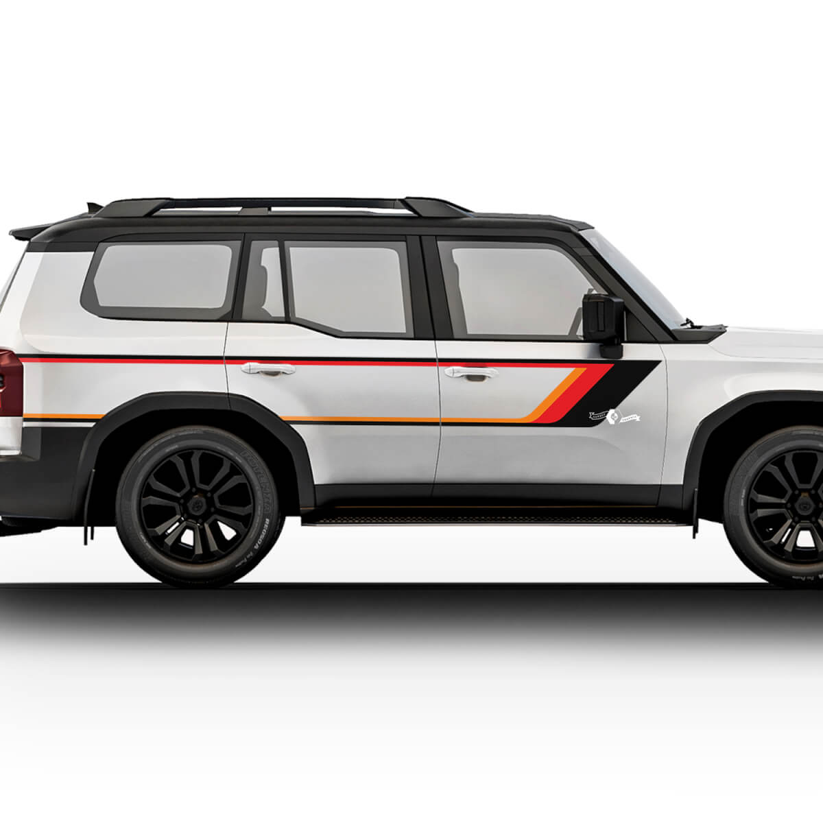 Toyota Land Cruiser Vintage Side Door Stripes Sticker Decal Kit – Custom Vinyl Graphics
