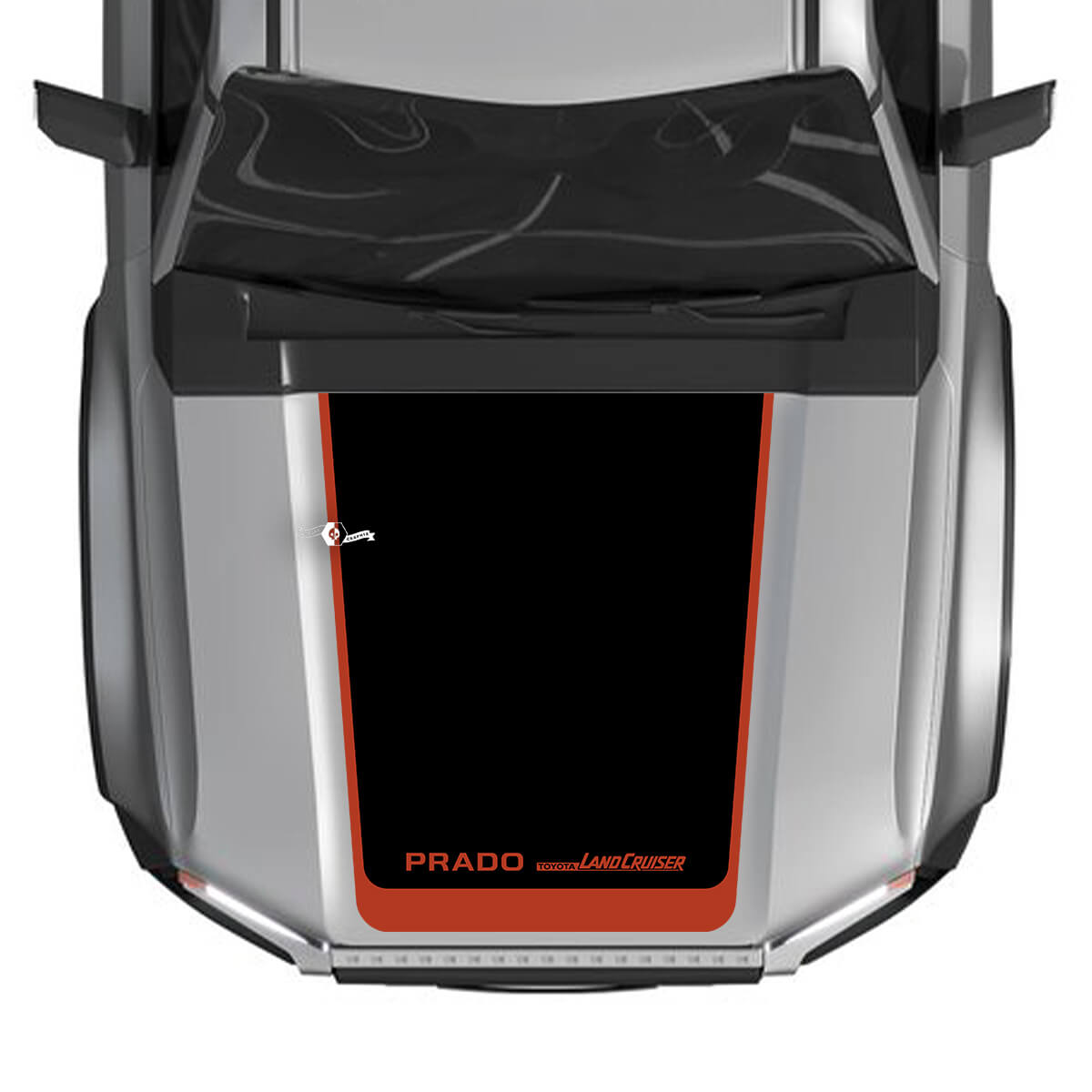 Hood For 2024 Toyota Land Cruiser Prado Decals Vinyl Graphic Decals Large 2 Colors
