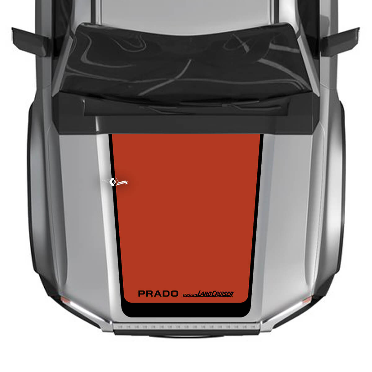 2024 Toyota Land Cruiser Prado Hood Decals Vinyl Graphic Decals Large 2 Colors
