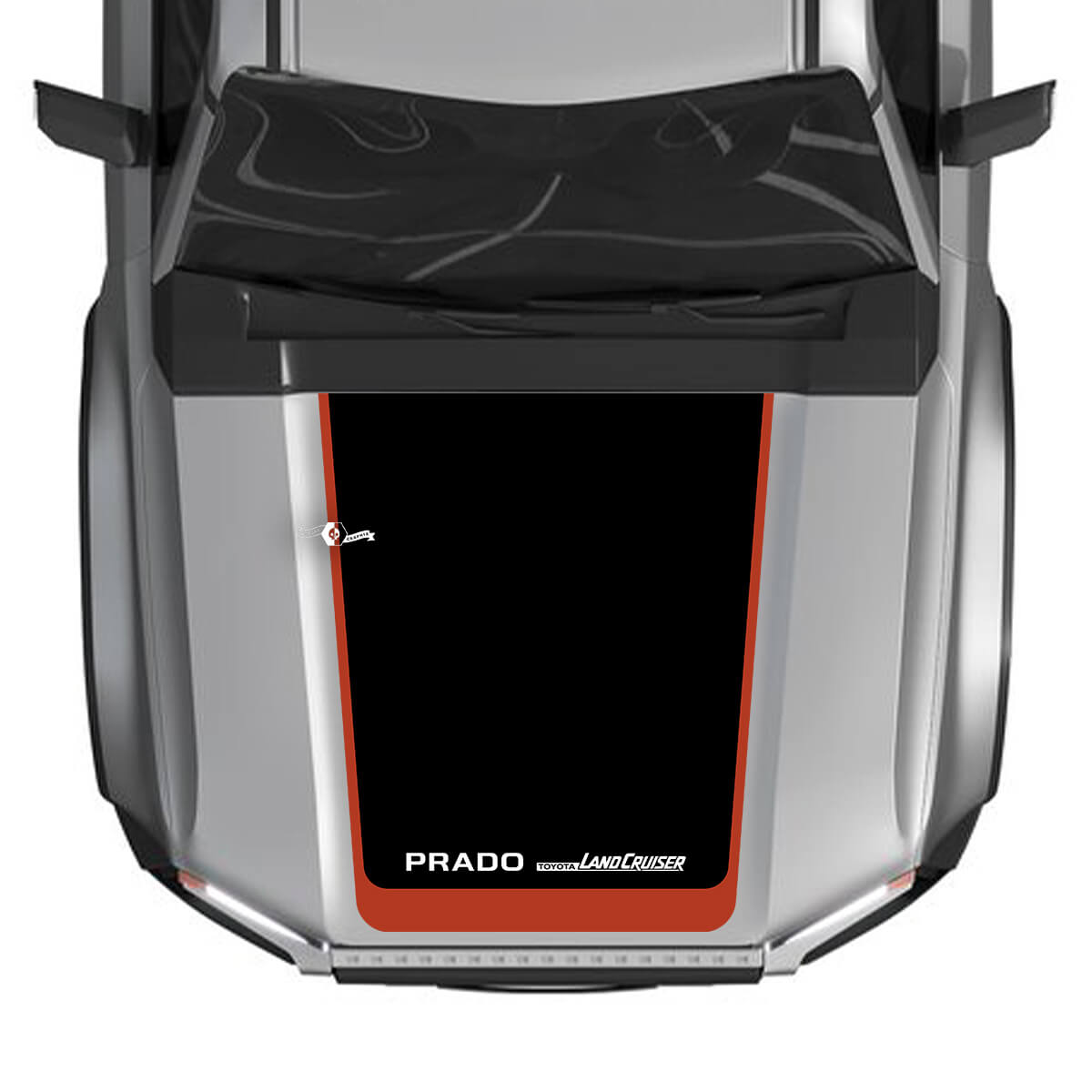 2024 Toyota Land Cruiser Prado Hood Decals Vinyl Graphic Decals Large 3 Colors
