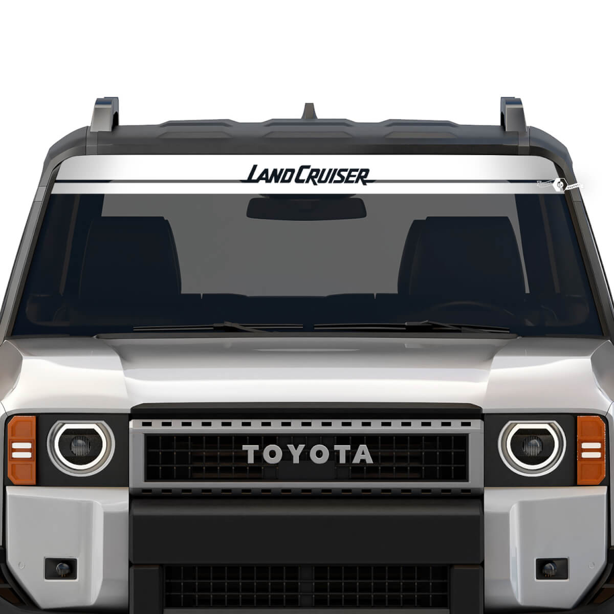 2024 Windshield Banner Toyota Land Cruiser Prado Stripe Destroyed Decals Vinyl Graphic Decals
