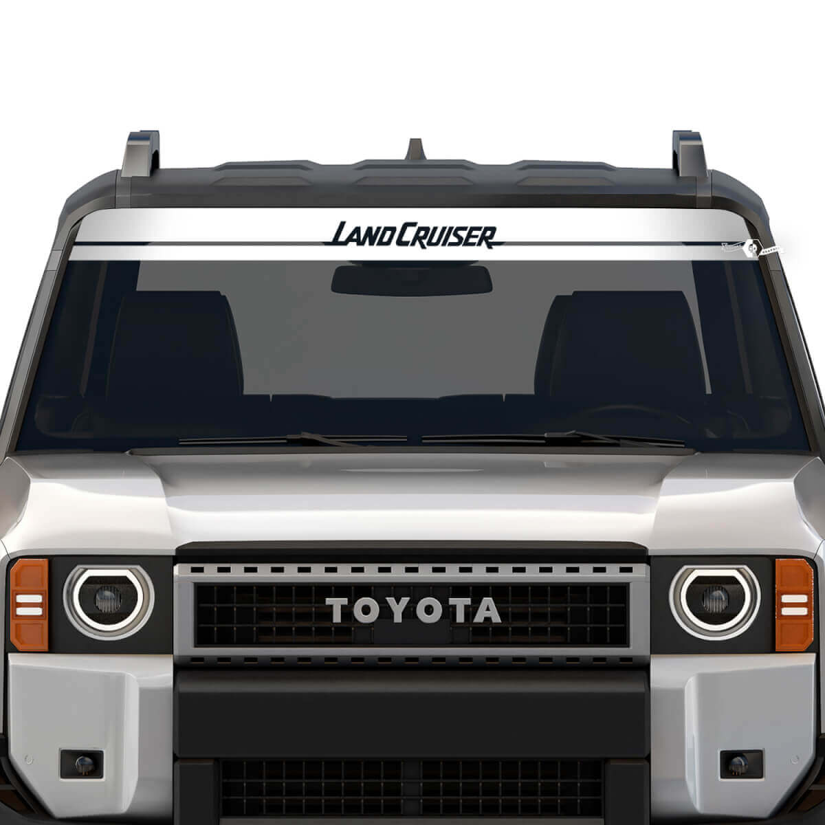 Brand Lettering Windshield Vinyl Decal Sticker for Toyota Land Cruiser 2024