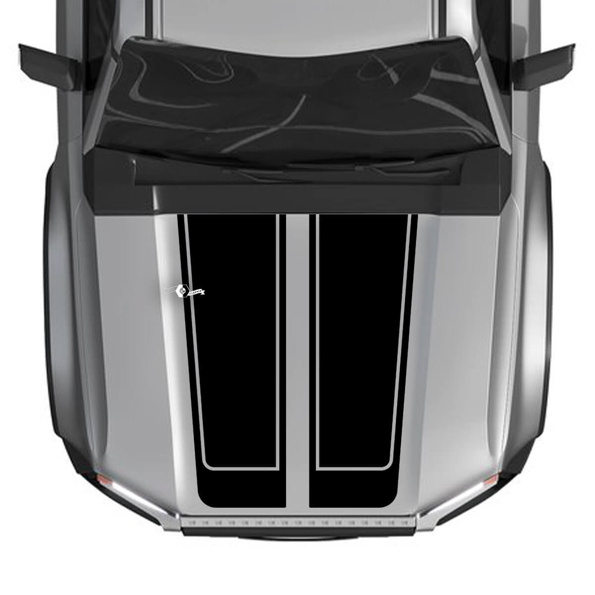 Hood For 2024 Toyota Land Cruiser Prado Decals Split Vinyl Graphic Decals
