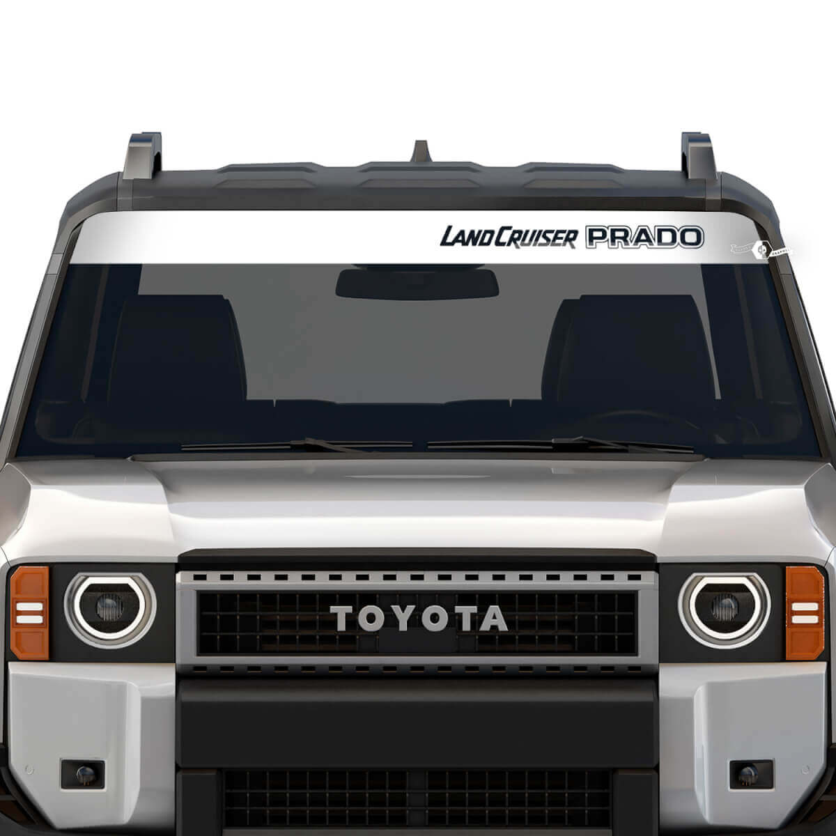 Windshield Banner Toyota Land Cruiser Prado 2024 Stripe Destroyed Decals Vinyl Graphic Decals
