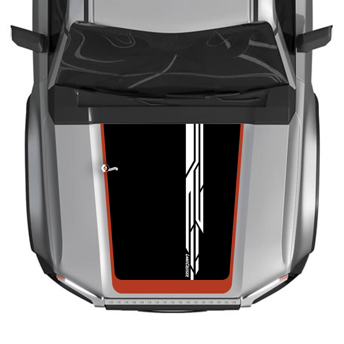 2024 Toyota Land Cruiser Prado Hood Stickers Decals Vinyl Graphic Stickers Decals Line Large 3 Colors
