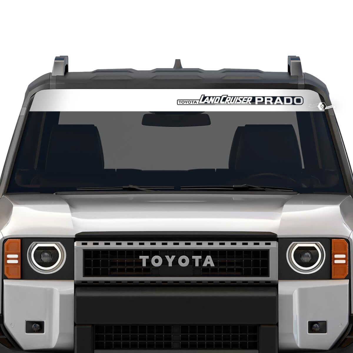 Windshield Banner Toyota Land Cruiser Prado For 2024 and Any year Stripe Destroyed Stickers Decals Vinyl Graphic Stickers Decals
