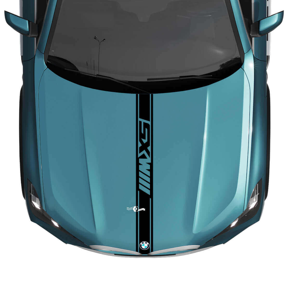 BMW X5 G05 Hood M Custom Stripe Sticker Decal - Vinyl M Performance
