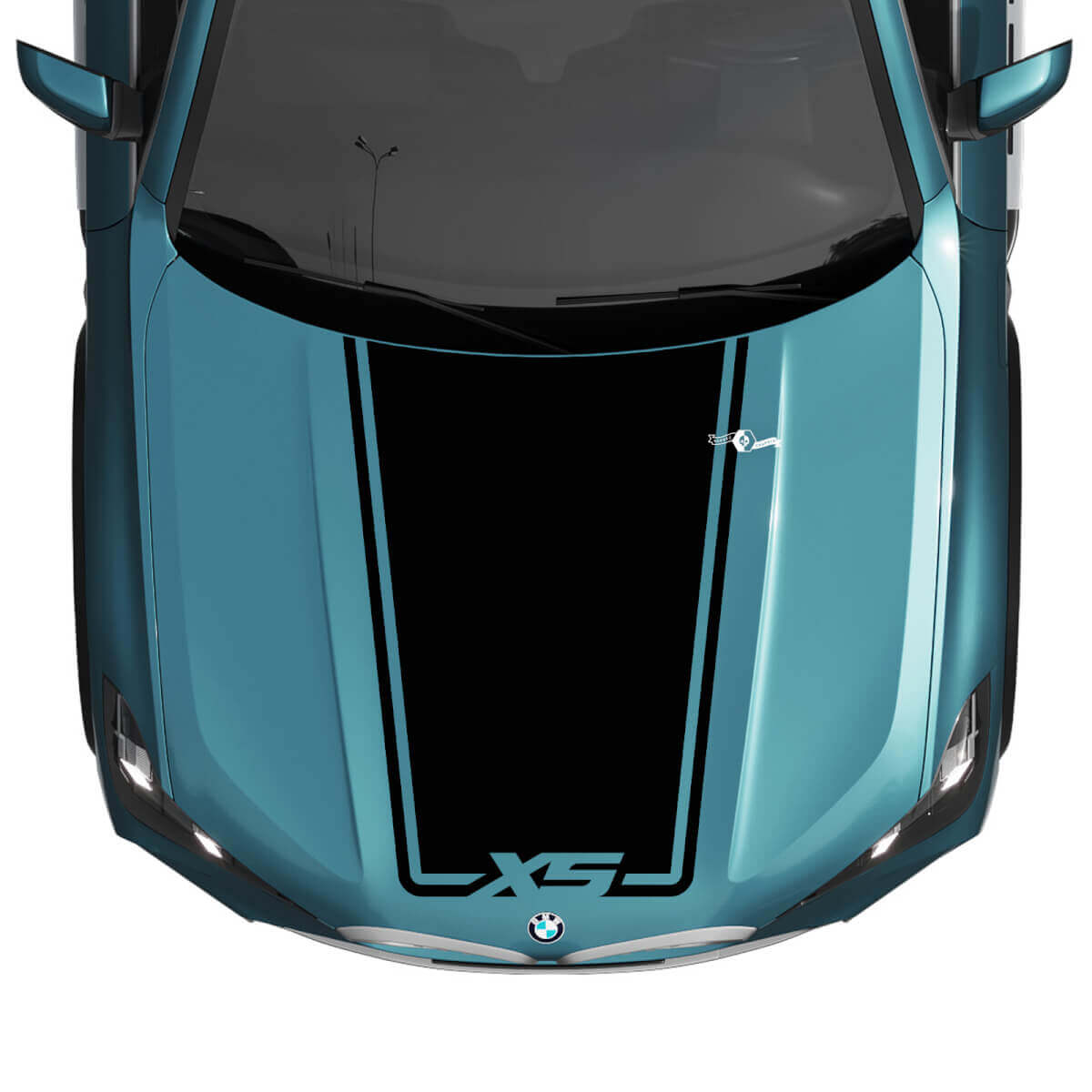 BMW X5 G05 Hood Custom Accent Stripe Decal Strobe - Vinyl Graphics Stickers
