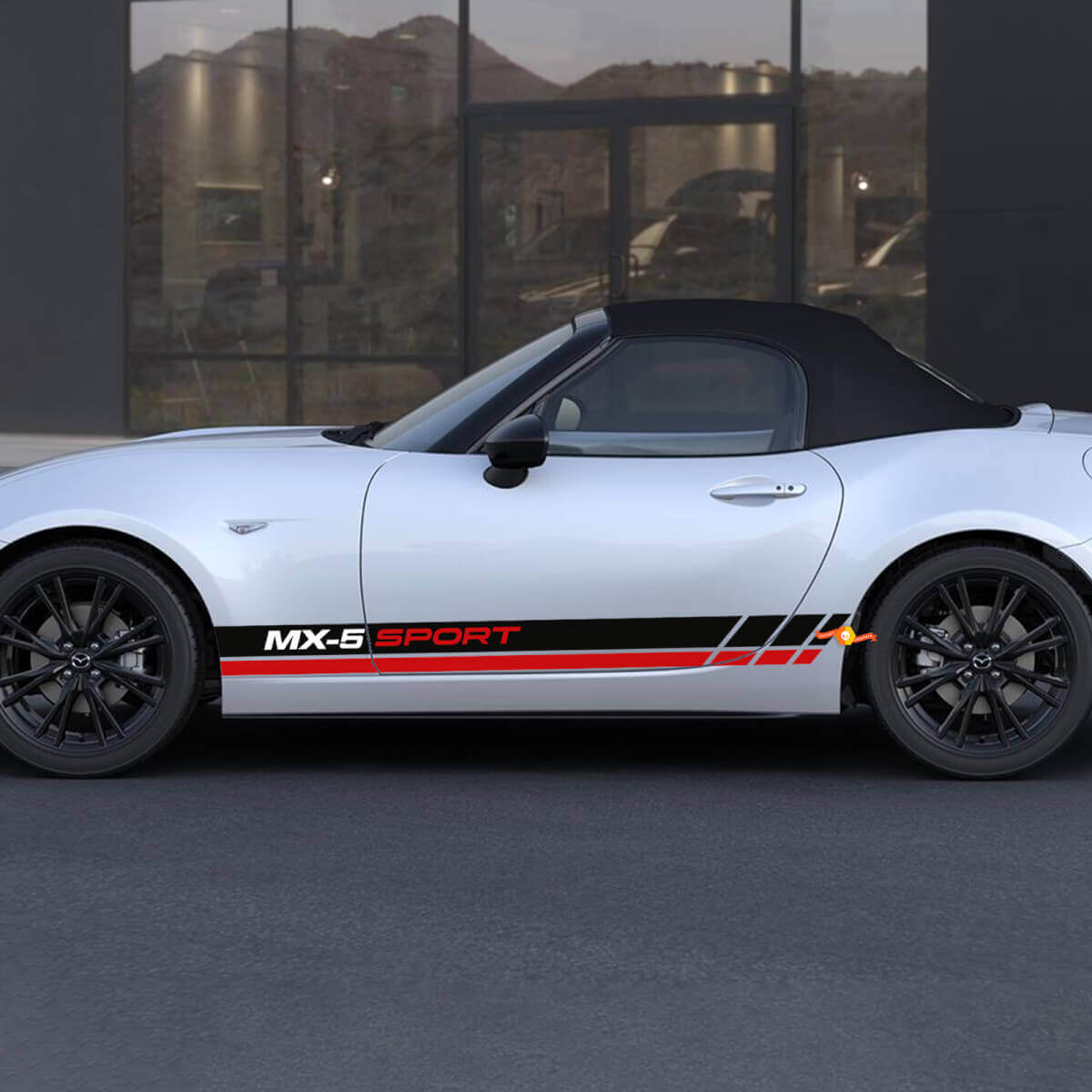 Mazda MX-5 Sport Miata Side Stripe Decal Sticker - Custom Vinyl Sticker
