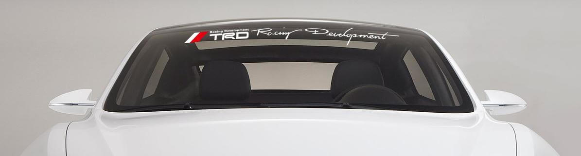 TRD Style Racing Development Windshield Banner Vinyl Decal for Toyota