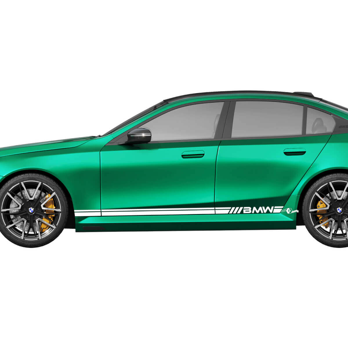Branded Dual Stripes Side Vinyl Decal Sticker for BMW M5 G90/G99 2024-present