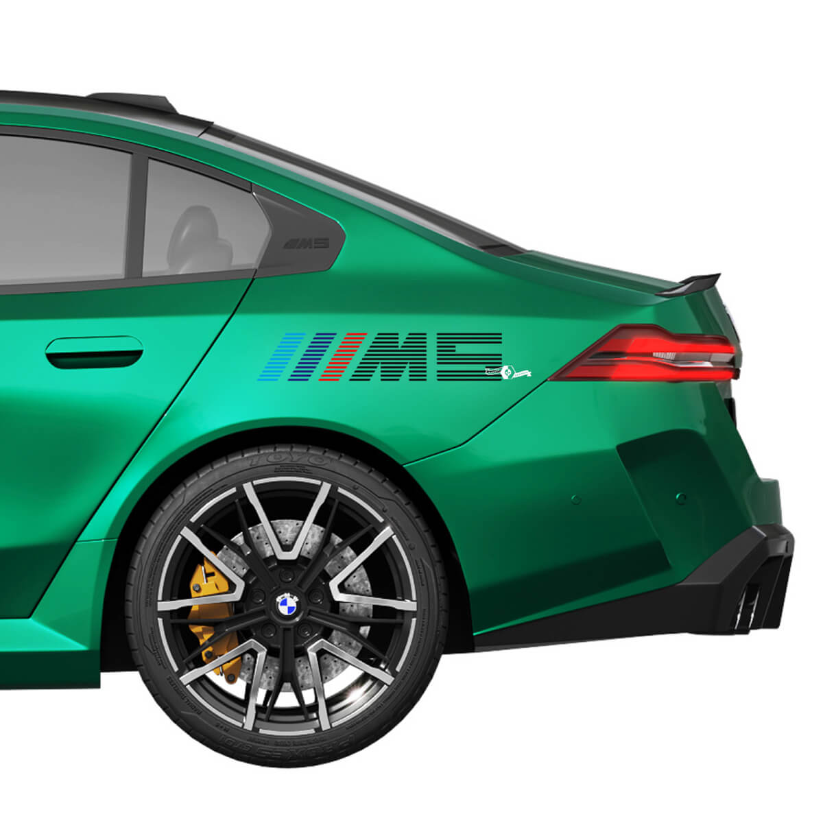 M logo Racing Decal Kit for BMW 5 Series G60 M5 G90 - SupDec Graphix Vinyl Stickers
