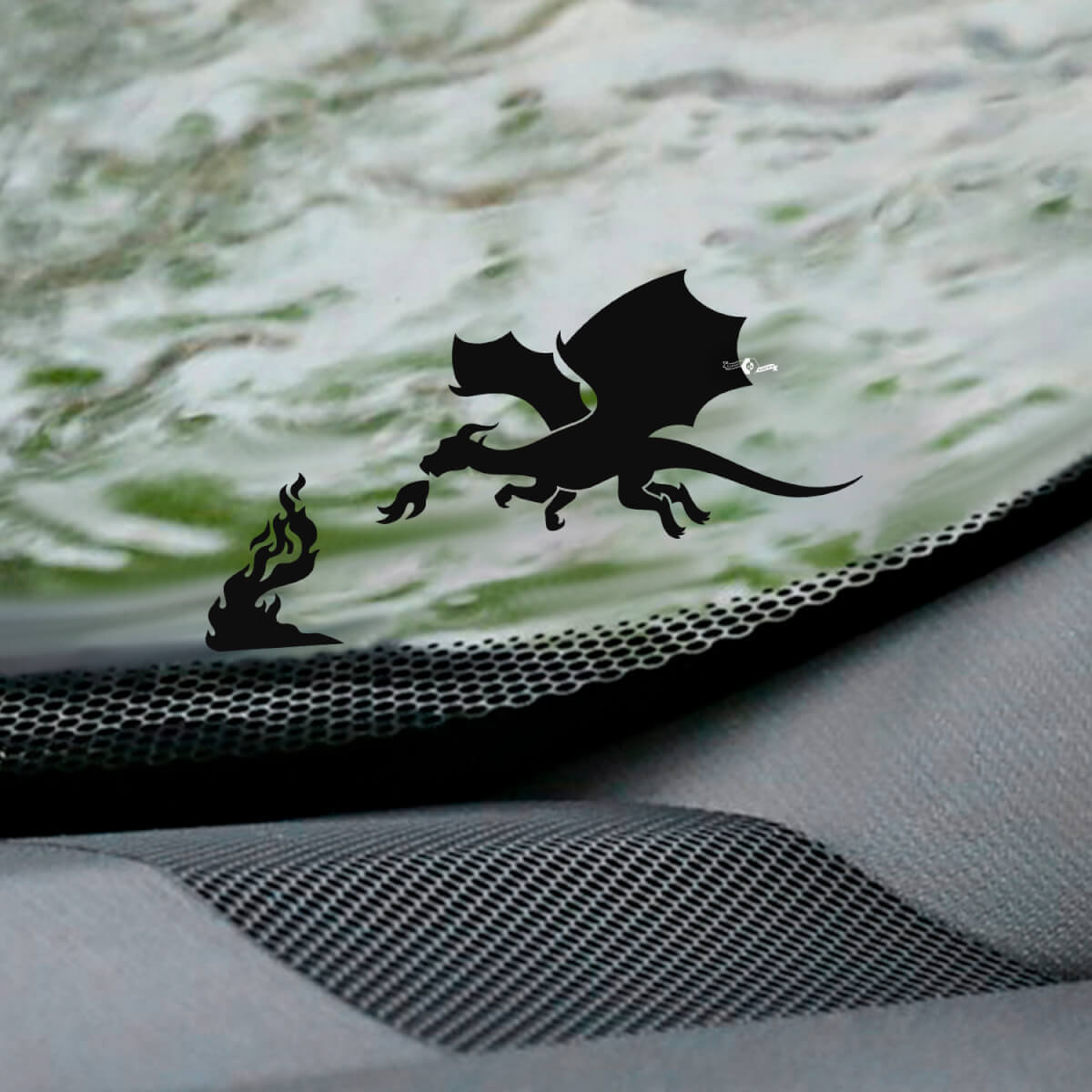 Windshield Dragon Easter Egg Corner Vinyl Decal Sticker Graphic 2