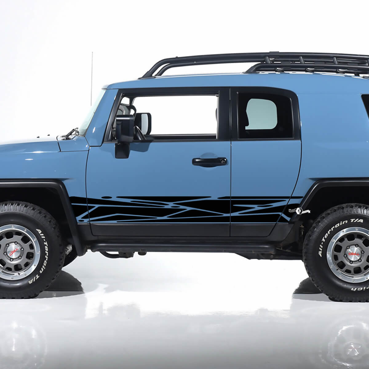 Toyota FJ Cruiser Side Door Stripes Decals Stickers Graphics - Custom Vinyl Kit
