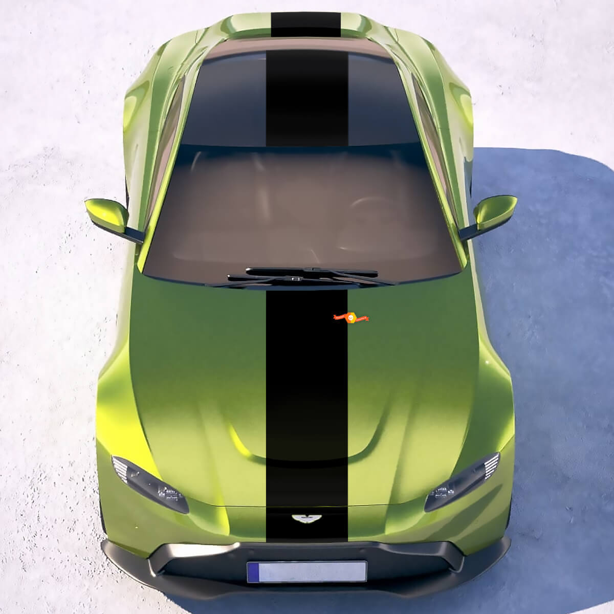 Racing Stripes Body Vinyl Decals For Aston Martin Vantage 