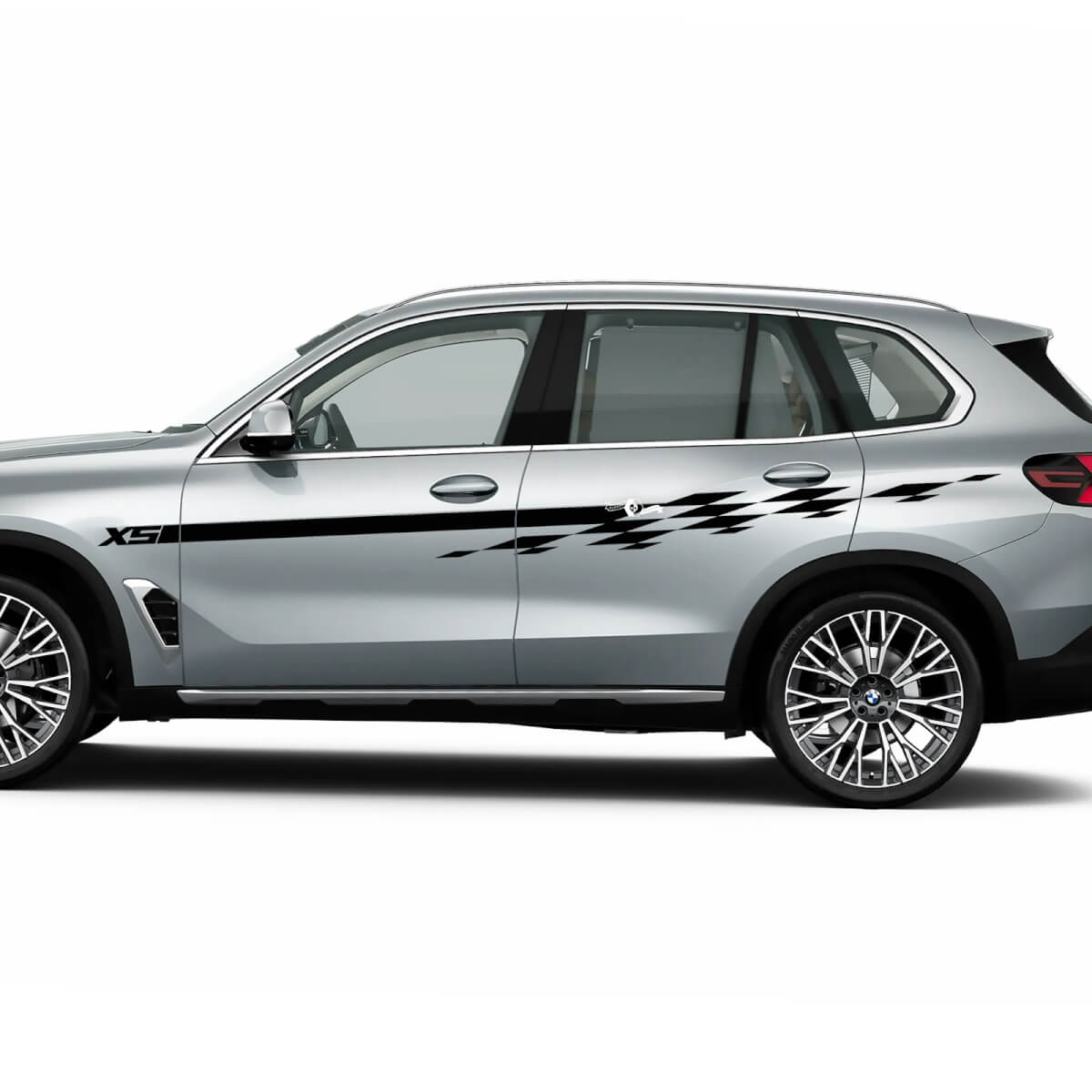 Accent Racing Checkered Stripes Decal Kit for BMW X5 G05
