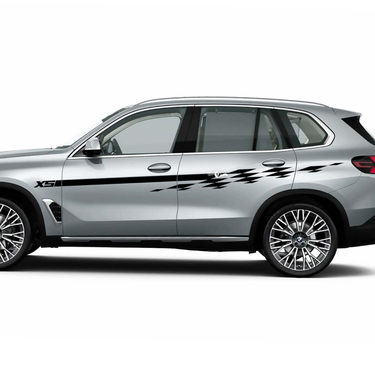 Accent Racing Checkered Stripes Decal Kit for BMW X5 G05
