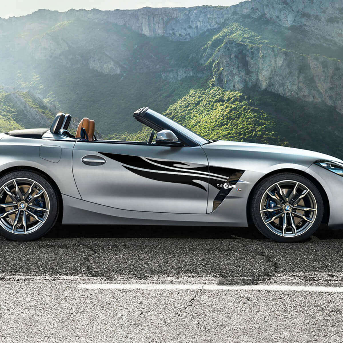 Side Door Tribal Stripes BMW Z4 Vinyl Decal Sticker 2
