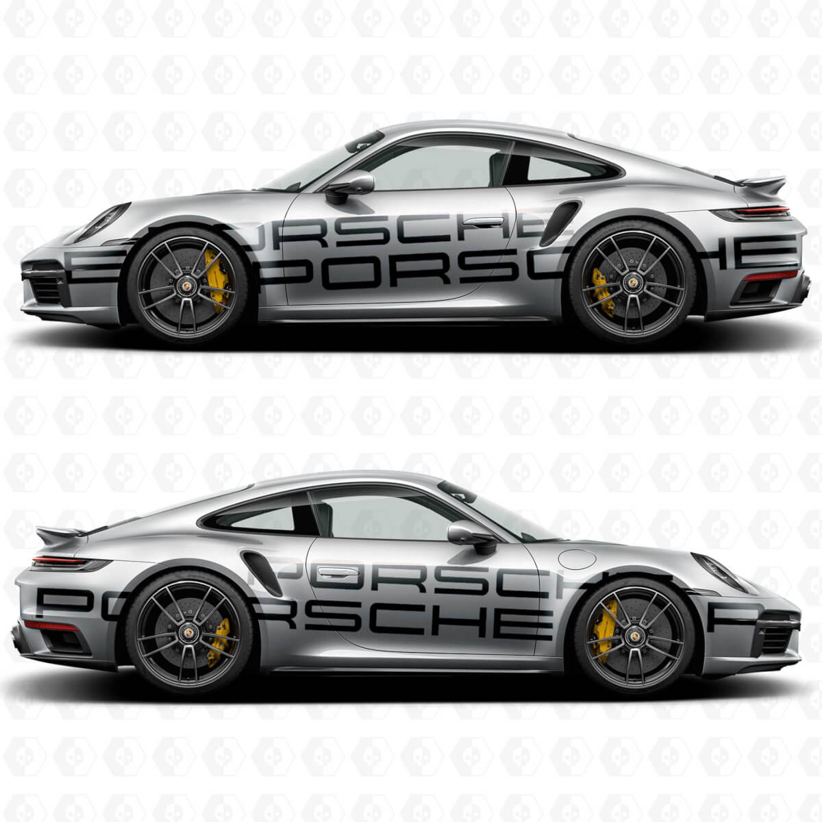 Side Porsche 911 Carrera Cup Race Side Logo Decal Sticker
