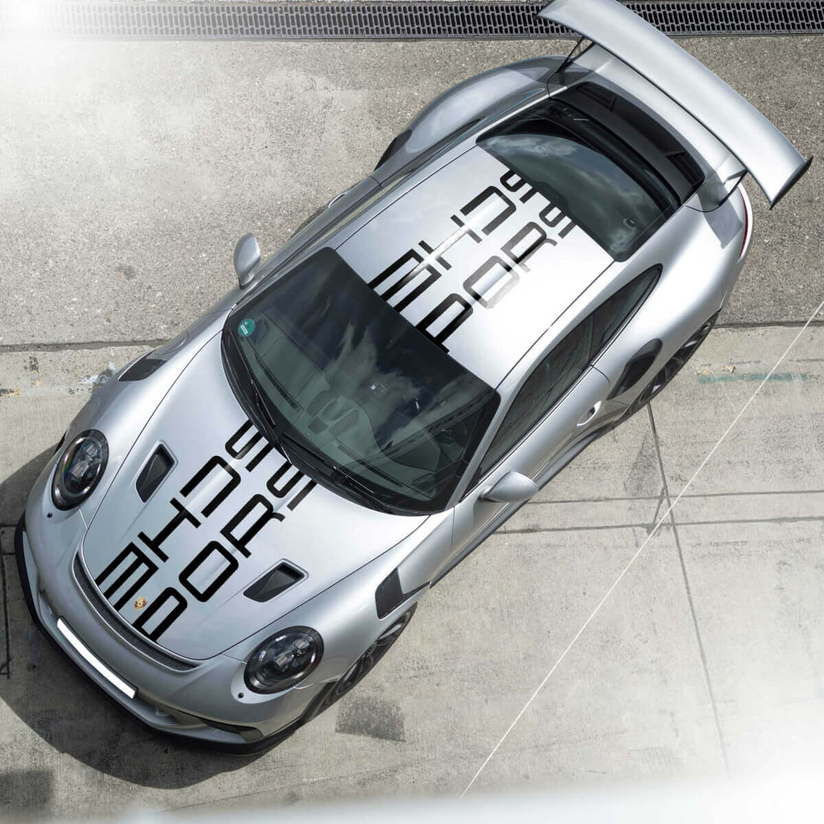 Carrera Cup Style Hood and Roof Logo Vinyl Decal Kit for Porsche 911
