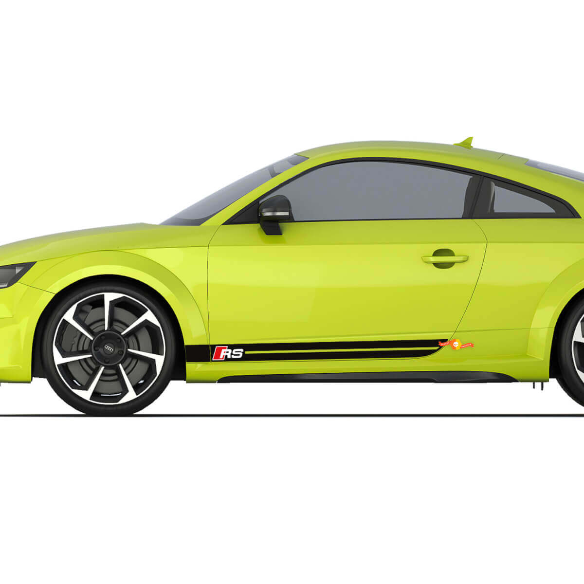 RS Style Racing Stripes Side Door Vinyl Decal Sticker for Audi TT RS