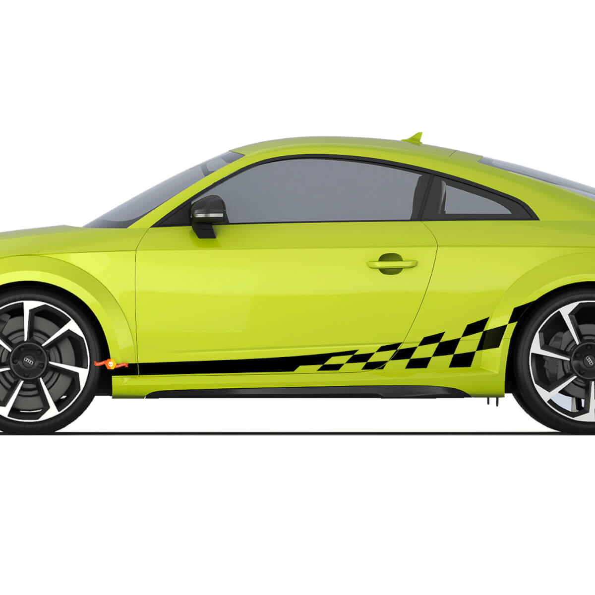 Audi TT Racing Side Door Stripes Decal Logo Stickers

