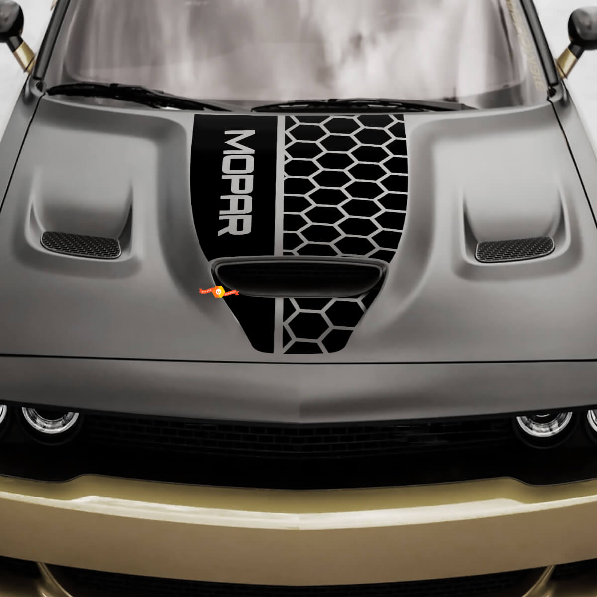 Hood Dodge 392 Challenger or Charger Hemi Vinyl Racing Decal Sticker 2
