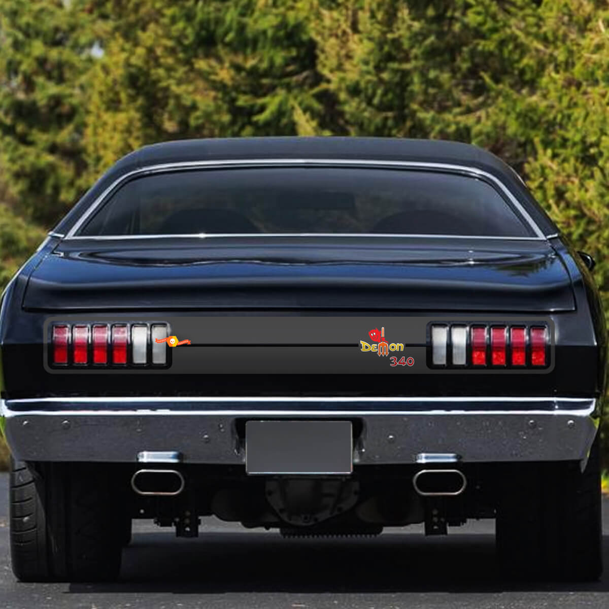 Dodge Demon 340 1971-72 Side Fender Logo Vinyl Decal Graphic Sticker
