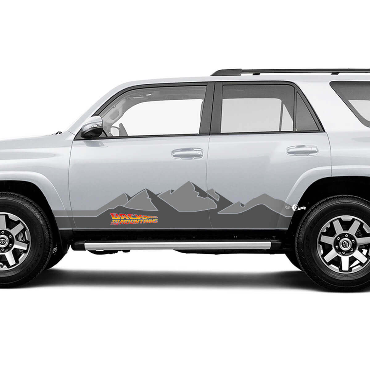 Back to the Mountains Side Vinyl Decals Kit for Toyota 4Runner