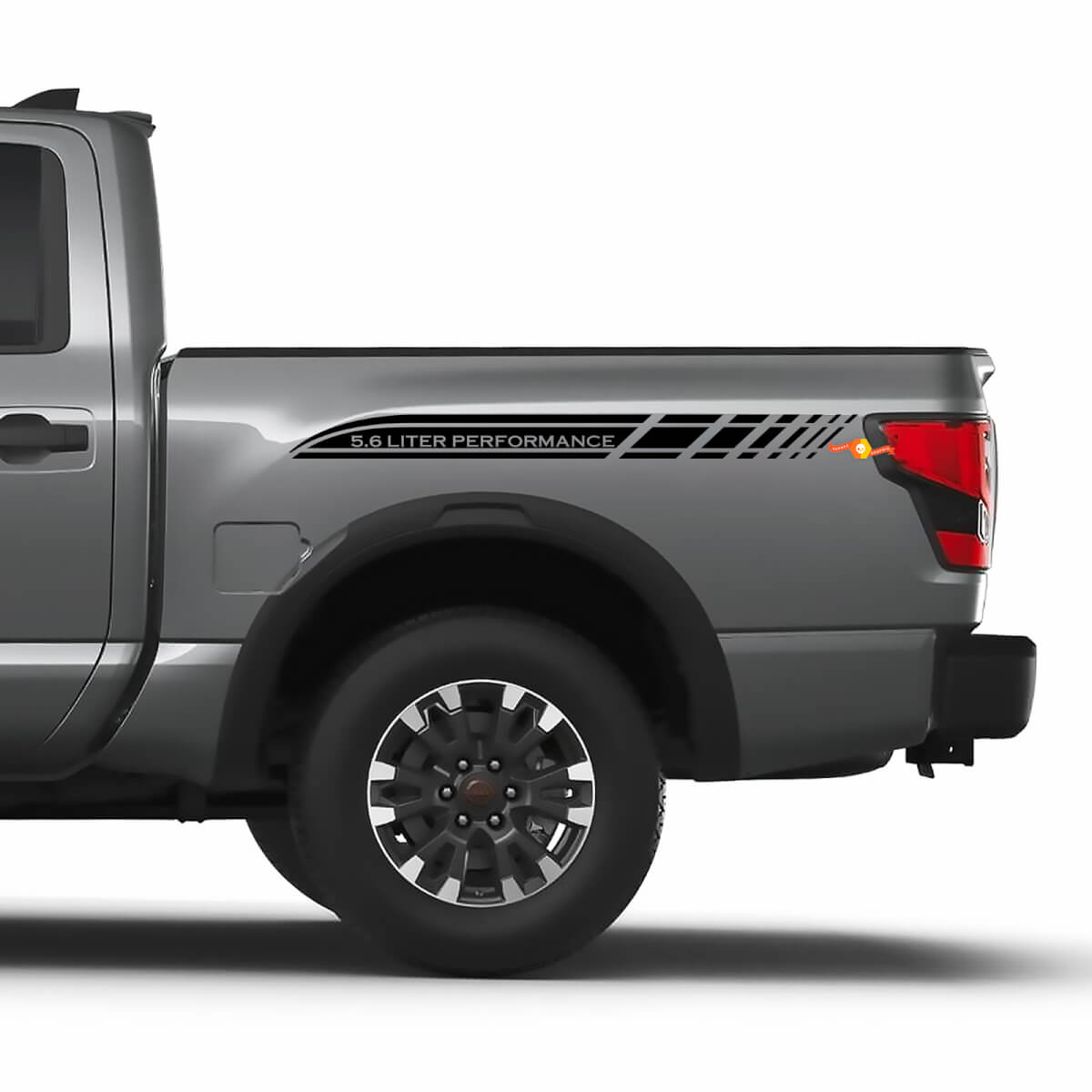 Nissan Titan 5.6 L Performance Bed Side Stripes Vinyl Stickers Decals Graphics
