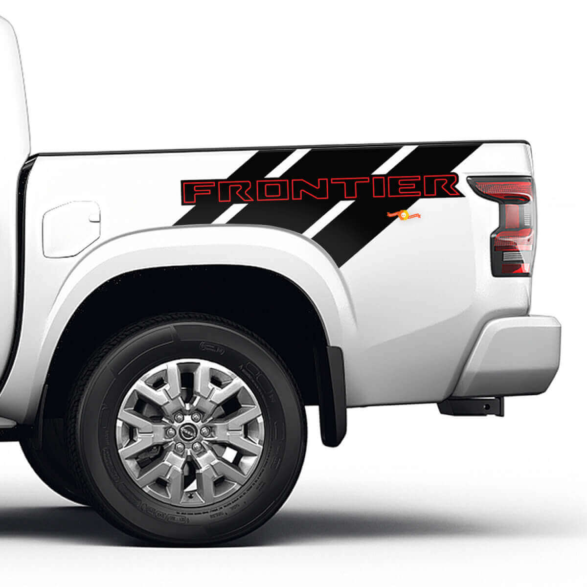 2X Nissan Frontier Truck Bed Car Vinyl Stickers Decals Graphics Both Sides 2 Colours