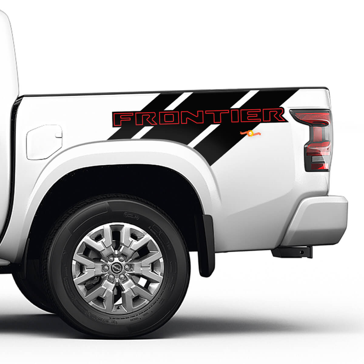 2X Nissan Frontier Pro-4X Bed Truck Car Vinyl Both Side Stickers Decals Graphics 2 Colors
