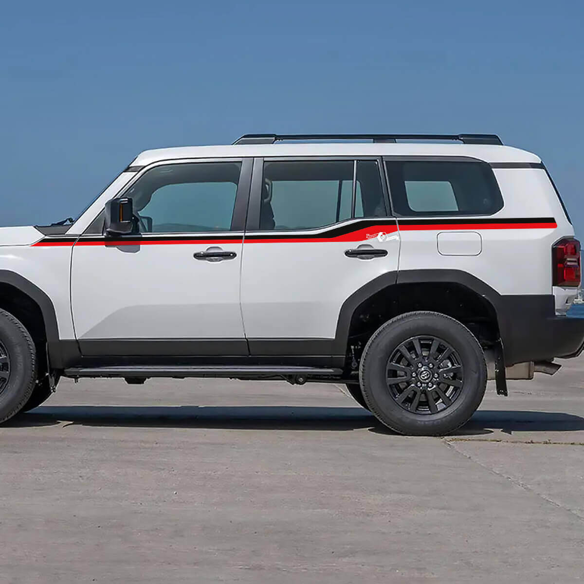 Toyota Land Cruiser Side Doors Accent Stripes Decals Vinyl Stickers Graphic 2 colours
