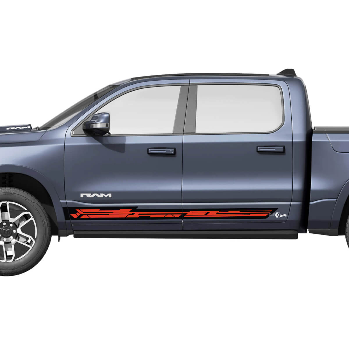 Side Doors Stripes for Dodge RAM 1500 REV Vinyl Decals Stickers Graphics 2
