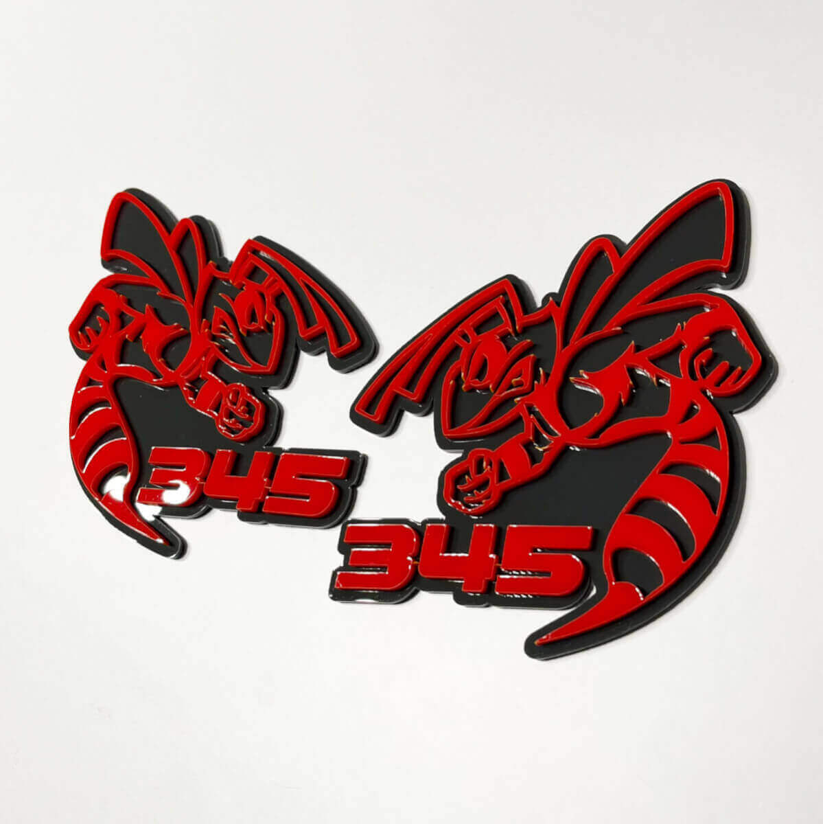Hornet Bee 3D Badge - Custom Wing Mirror Badges Emblem 4 for Cars & Lorries