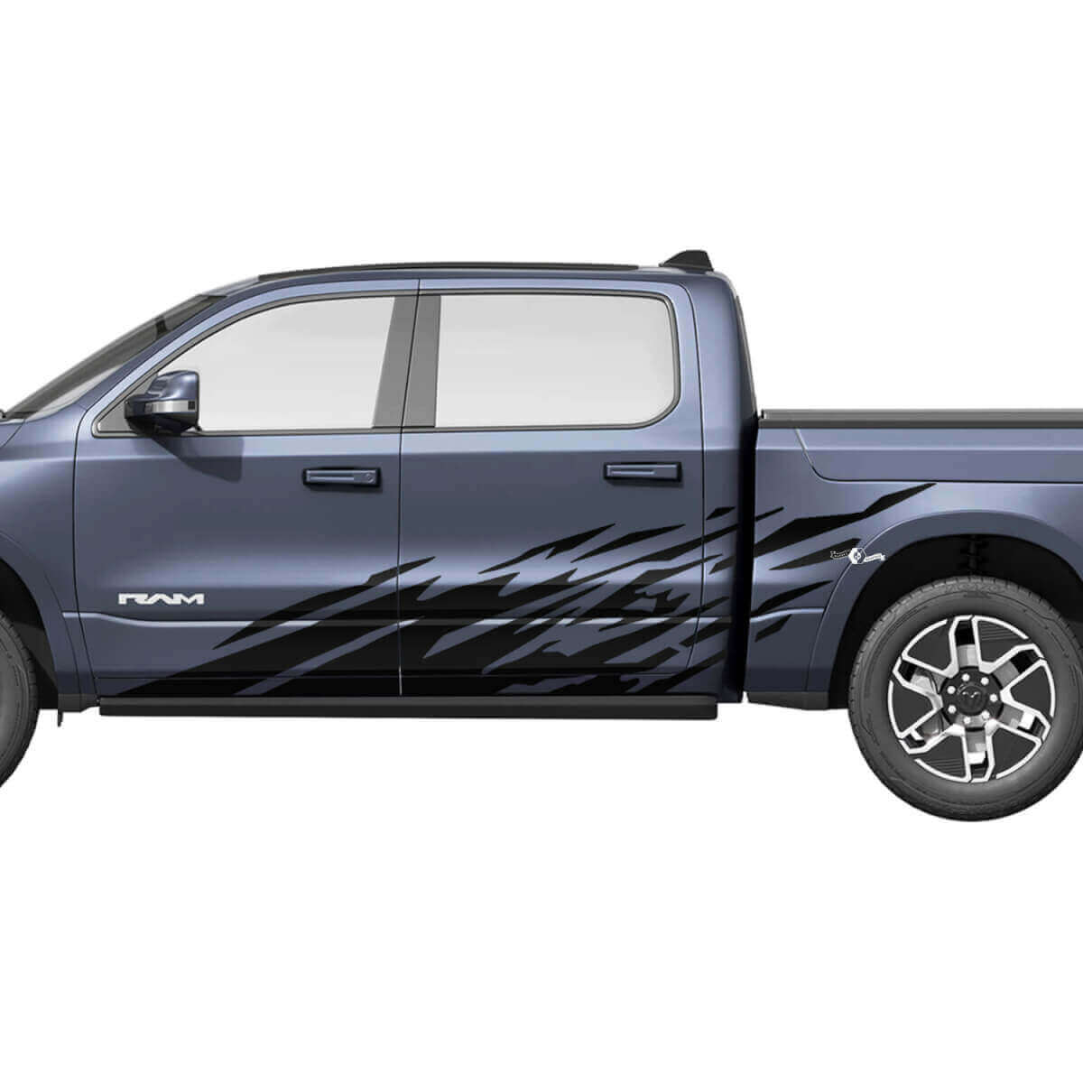 Vinyl Decals Stickers Graphics Splash Side Doors Truck 2 for Dodge Ram 1500 REV