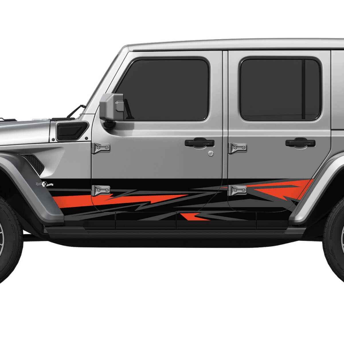 Camo Splash Side Doors Vinyl Decal Sticker 4 for Jeep Wrangler