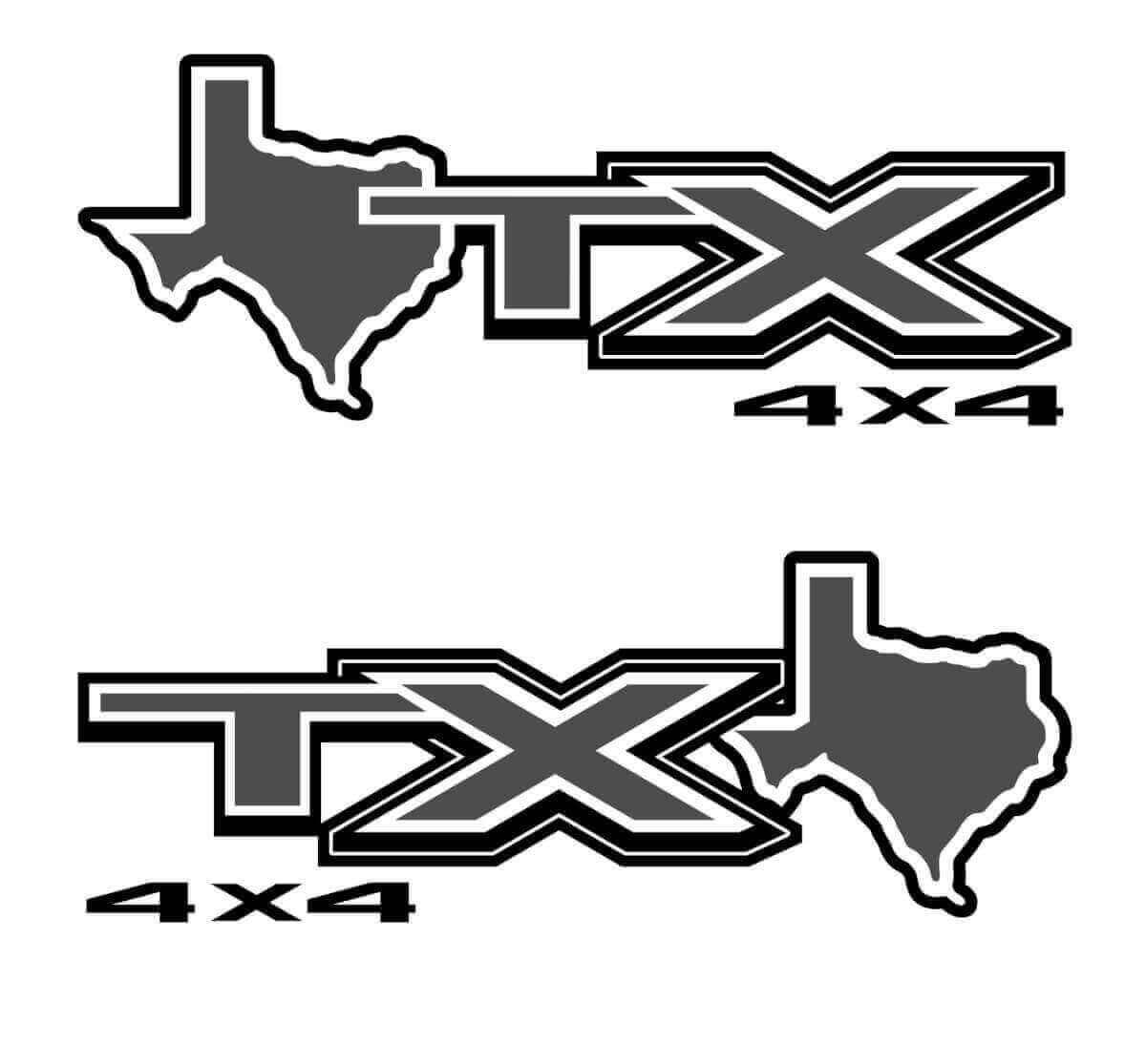STX Texas 4X4 Mountain Decals For Musclecar truck F250 F350 Super Duty Truck Sticker Decal Vinyl
