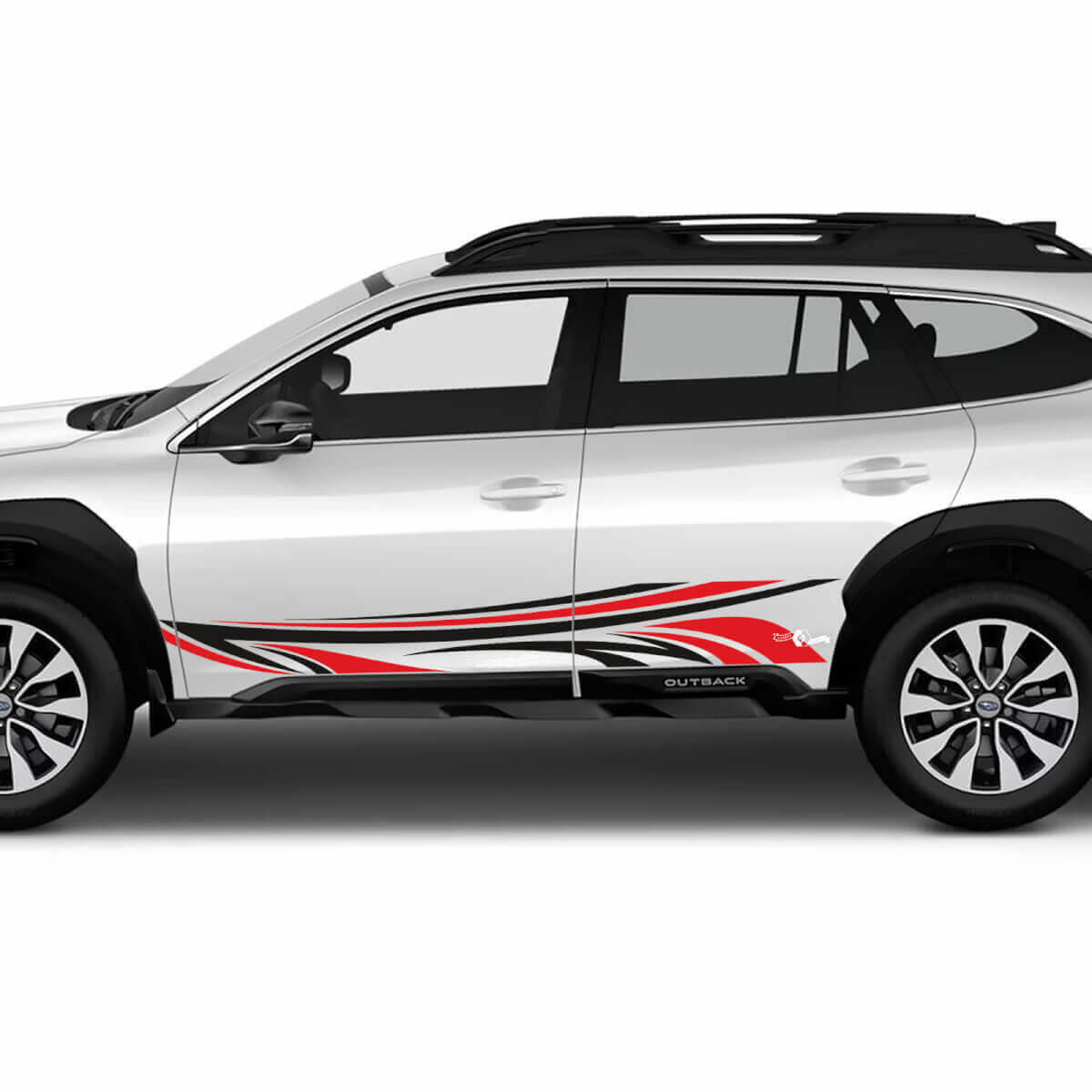 Tribal Style Doors Stripes Vinyl Decal Kit for Subaru Outback 