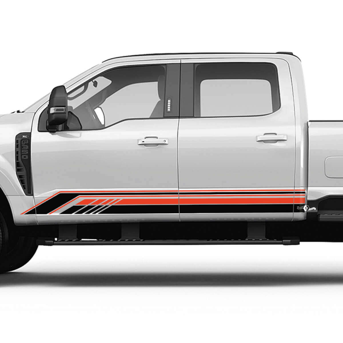 Rocker Panel Side Stripes Vinyl Decals Stickers Graphics 2 for Musclecar truck F-250 F-350