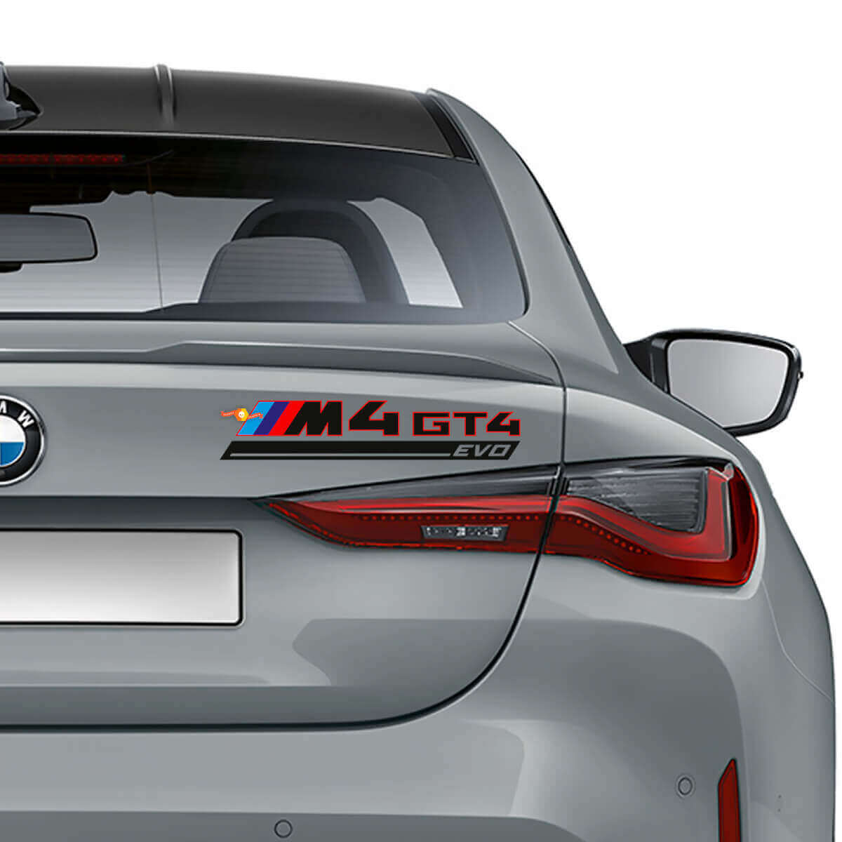 M4 GT4 EVO Style Rear Trunk Vinyl Decal for BMW