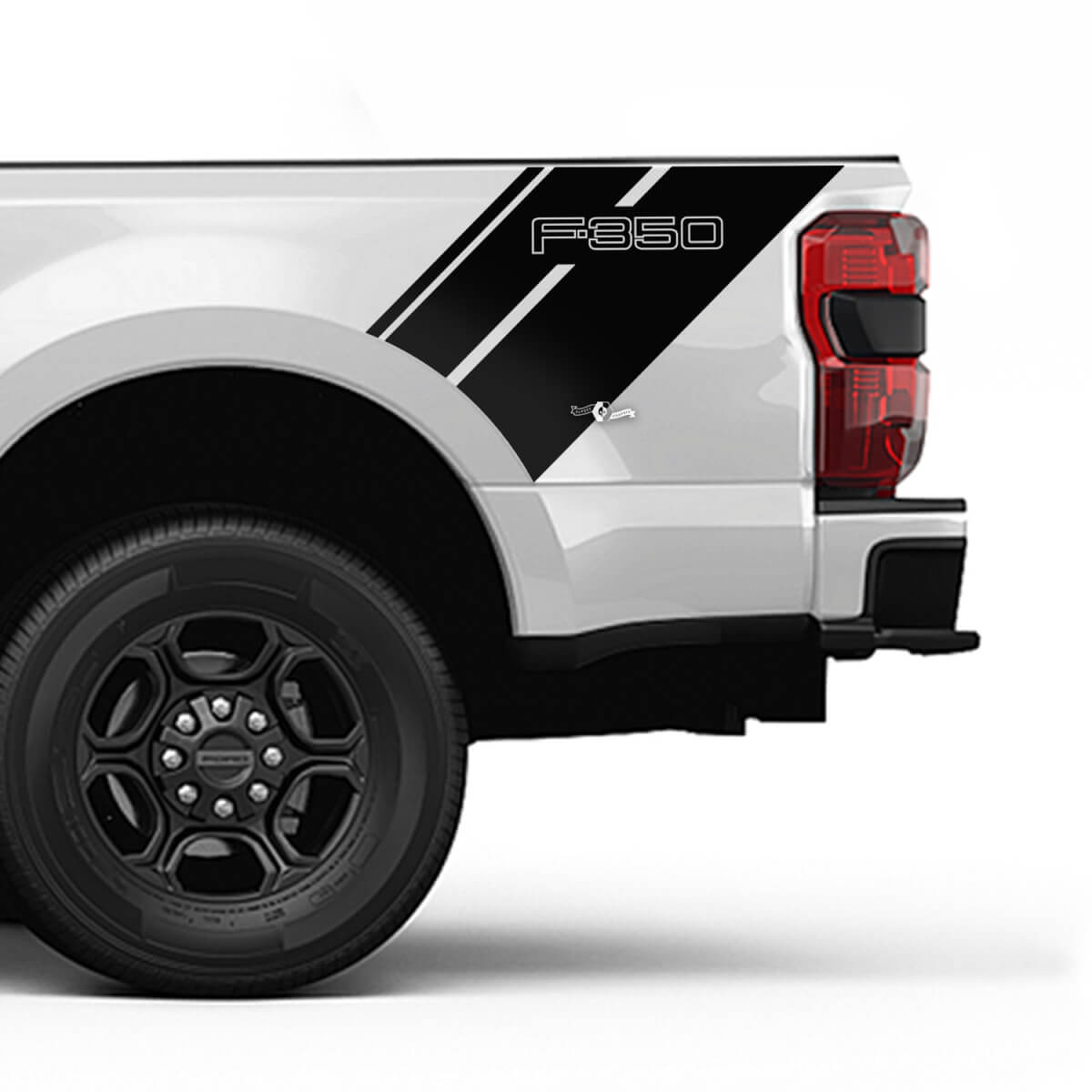 Ford F350 Bed Side Stripes Decal Kit Vinyl Sticker Set Side Graphics
