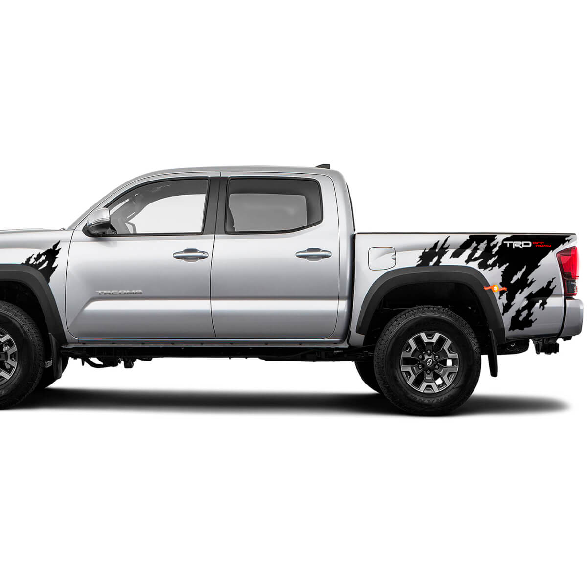 TRD Rear and front Side splash Vinyl Decal Sticker for Toyota Tacoma
