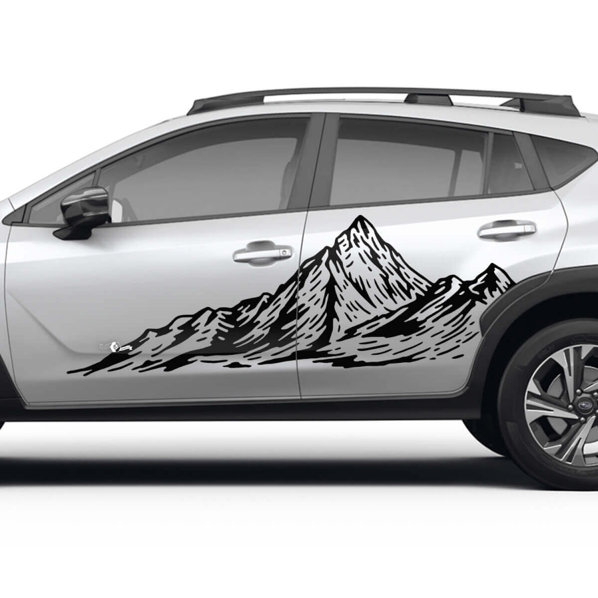 Side Doors Landscape Mountains Vinyl Decal - Graphic Sticker universal fit Suba
