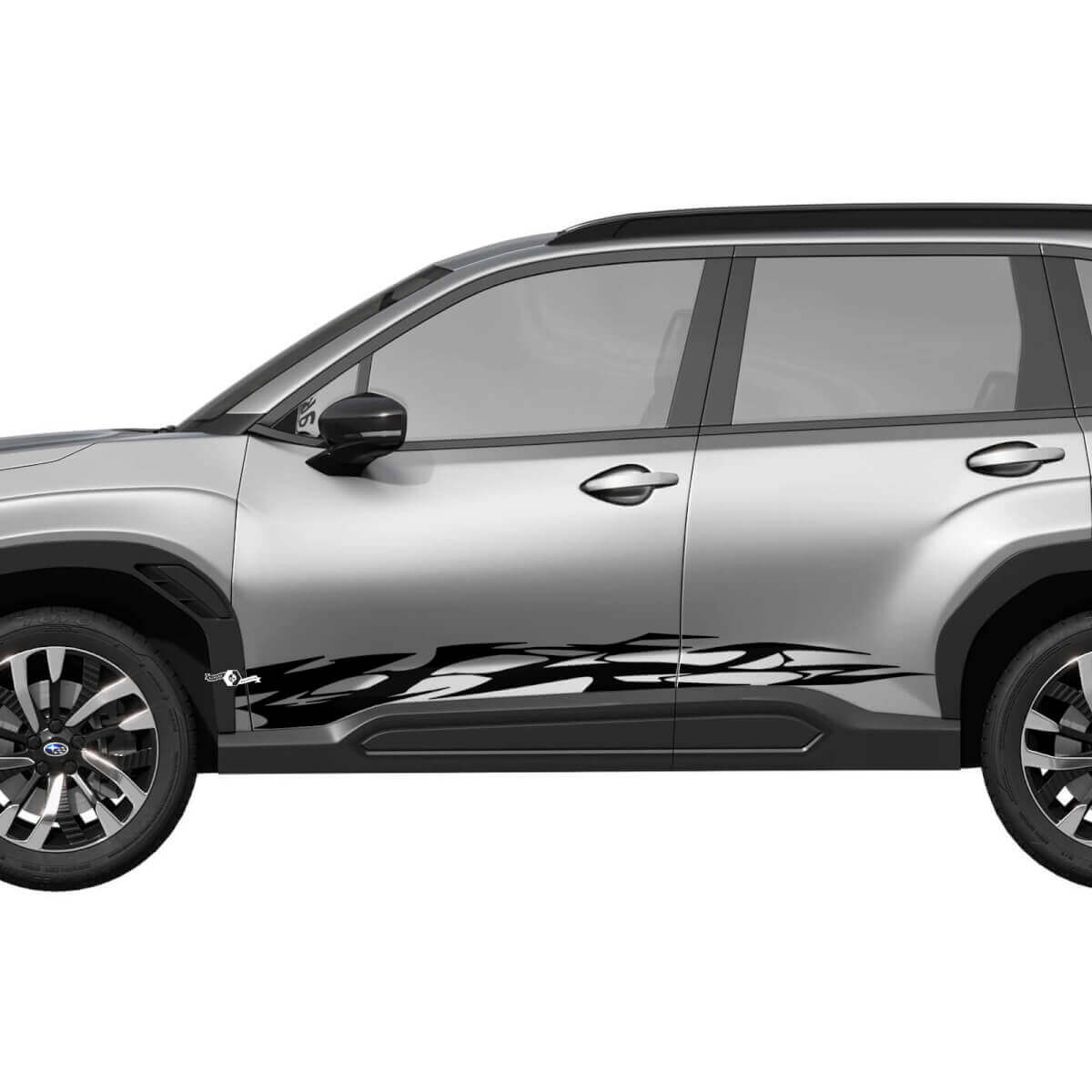 Side Rocker Panel Stripes Vinyl Decal - Graphic Sticker universal fit Suba Forester
