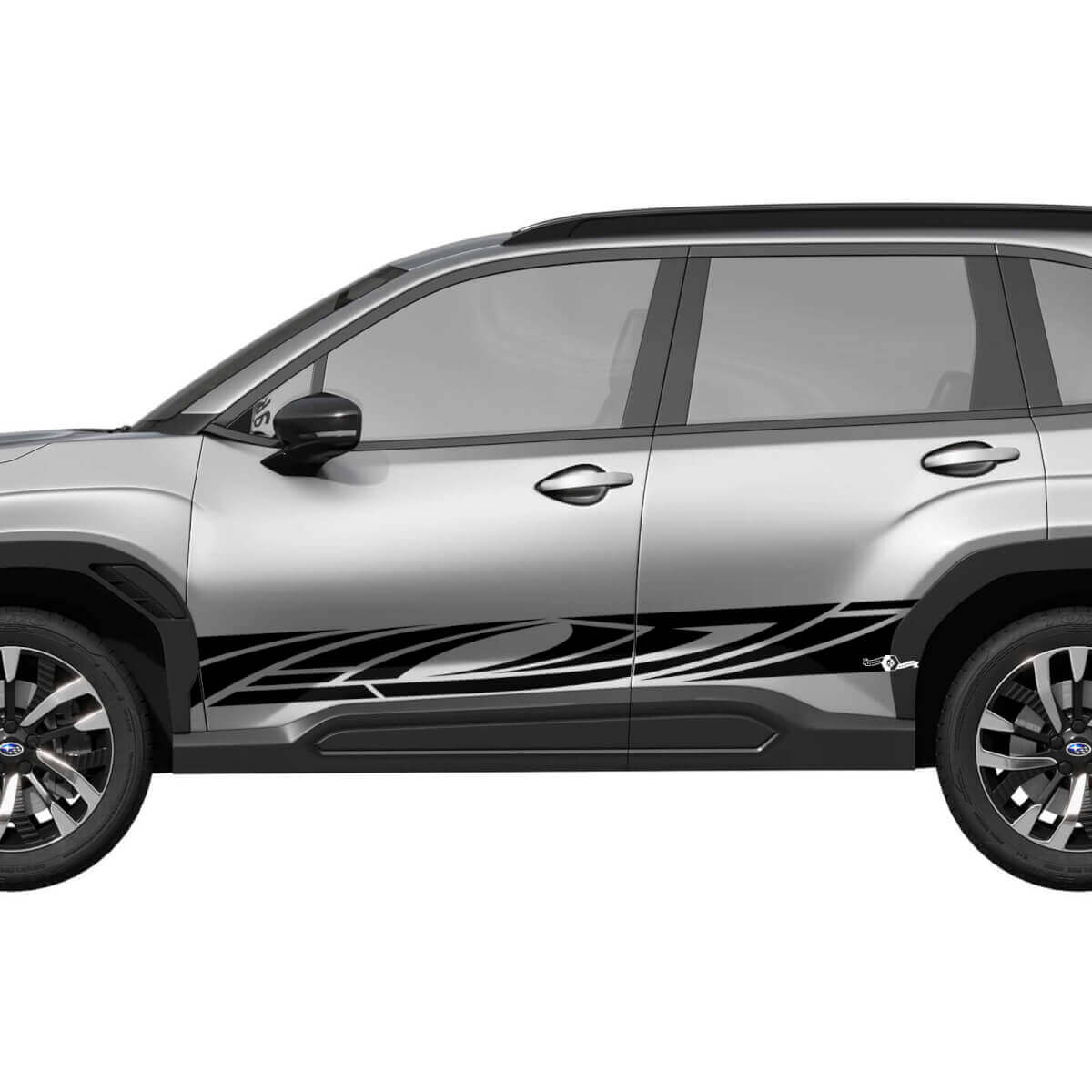 Side Doors Rocker Panel Tribal Vinyl Decal - Graphic Sticker universal fit Suba Forester
