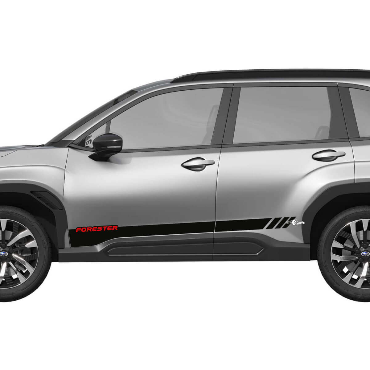 Side Doors Rocker Panel Stripes Vinyl Decal - Graphic Sticker universal fit Suba Forester
