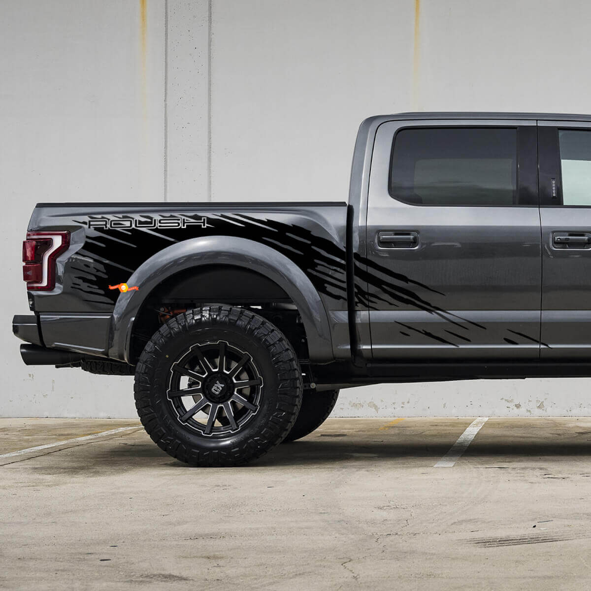 Side Bedside Splash Sticker Decal Graphic suitable for Musclecar truck power truck Roush Package 2
