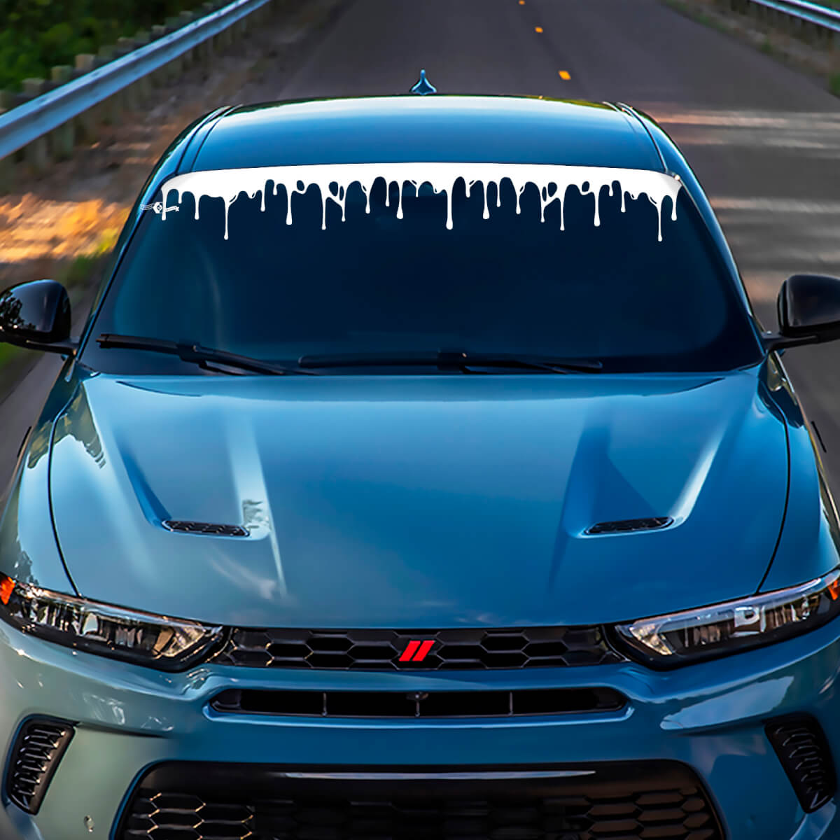 Hornet Hash Windshield Stripe Banner Decal Sticker - Custom Vinyl Graphics fit to Dodge Hornet
