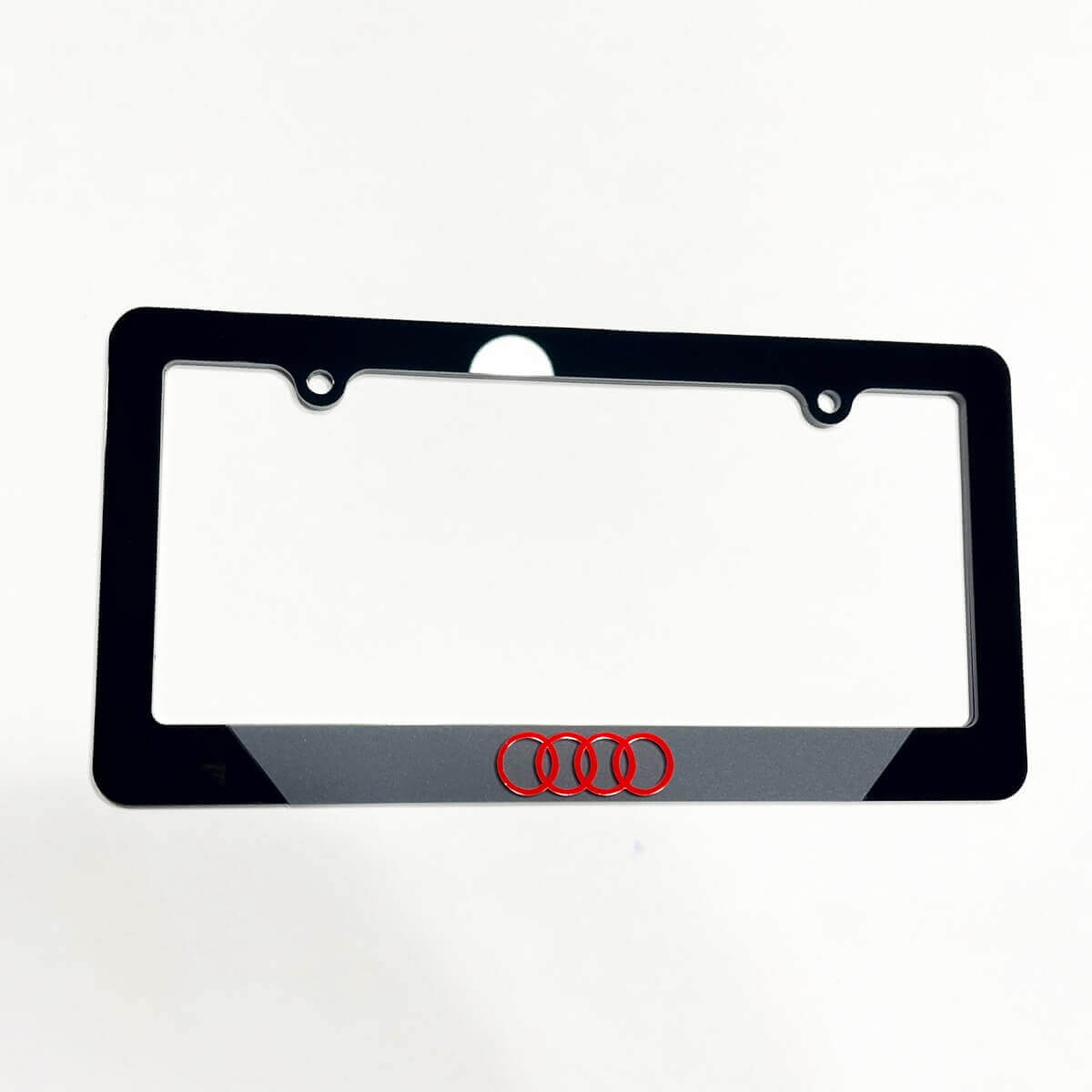 Rings Logo Vehicle Number Plate Covers Frames Decor for Audi